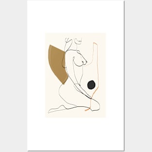 abstract nude 3 Posters and Art